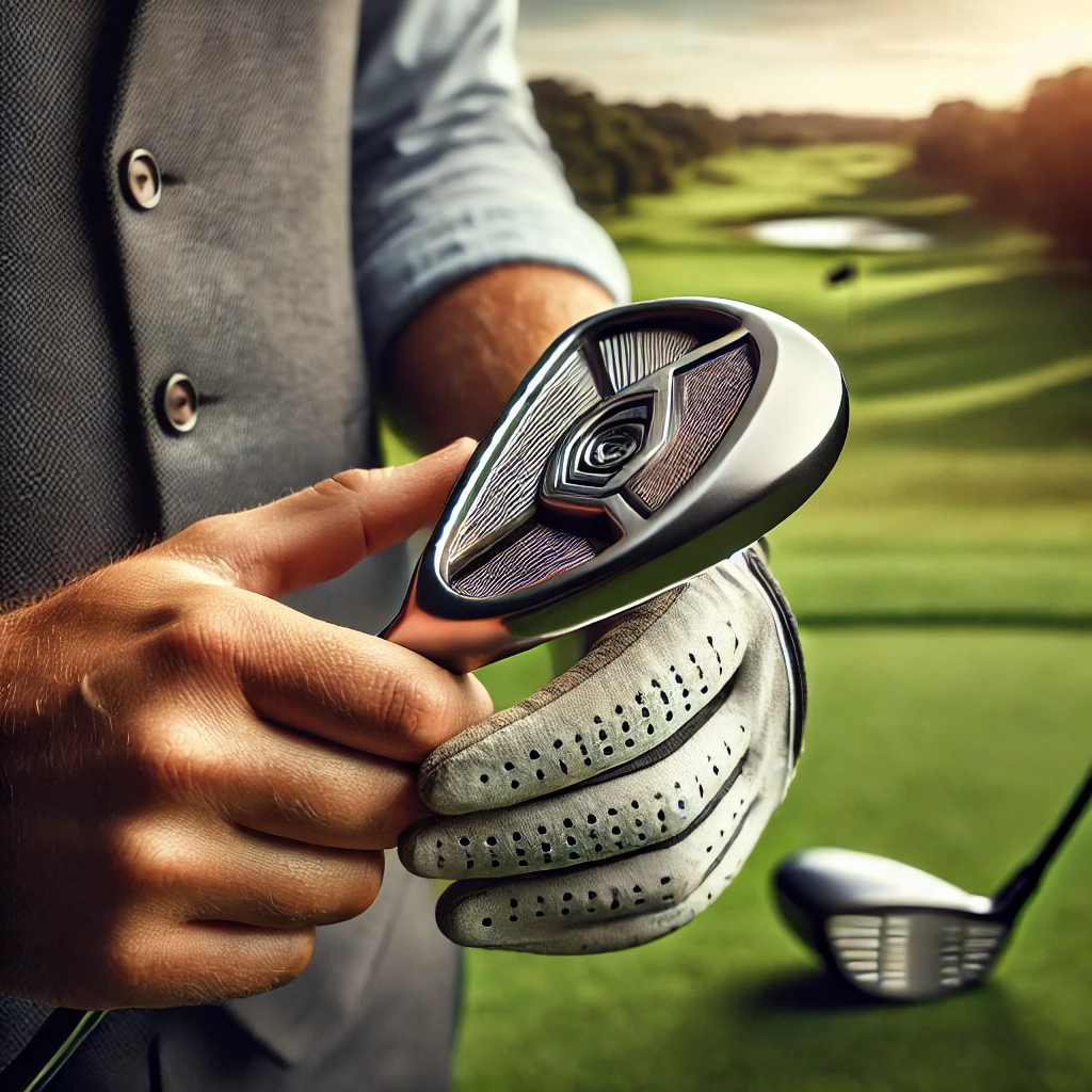 A-close-up-of-a-golfers-hands-gripping-a-premium-forged-iron-golf-club-with-a-scenic-golf-course-in-the-background.-The-clubhead-is-detailed-reflec.webp
