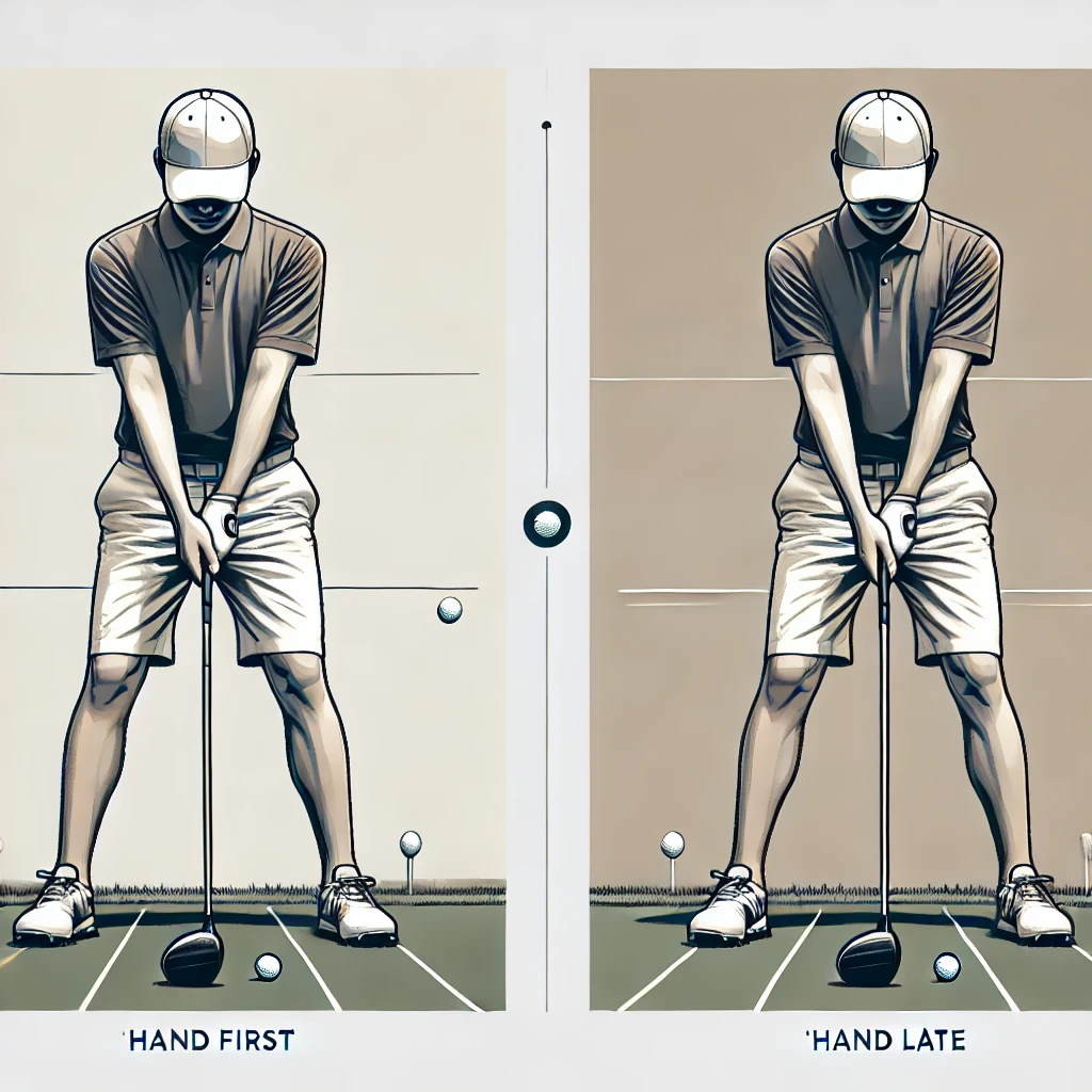 A-clean-and-minimalist-illustration-showing-a-Japanese-golfer-in-two-different-driver-stances-side-by-side_-one-with-a-hand-first-setup-and-one-with.webp
