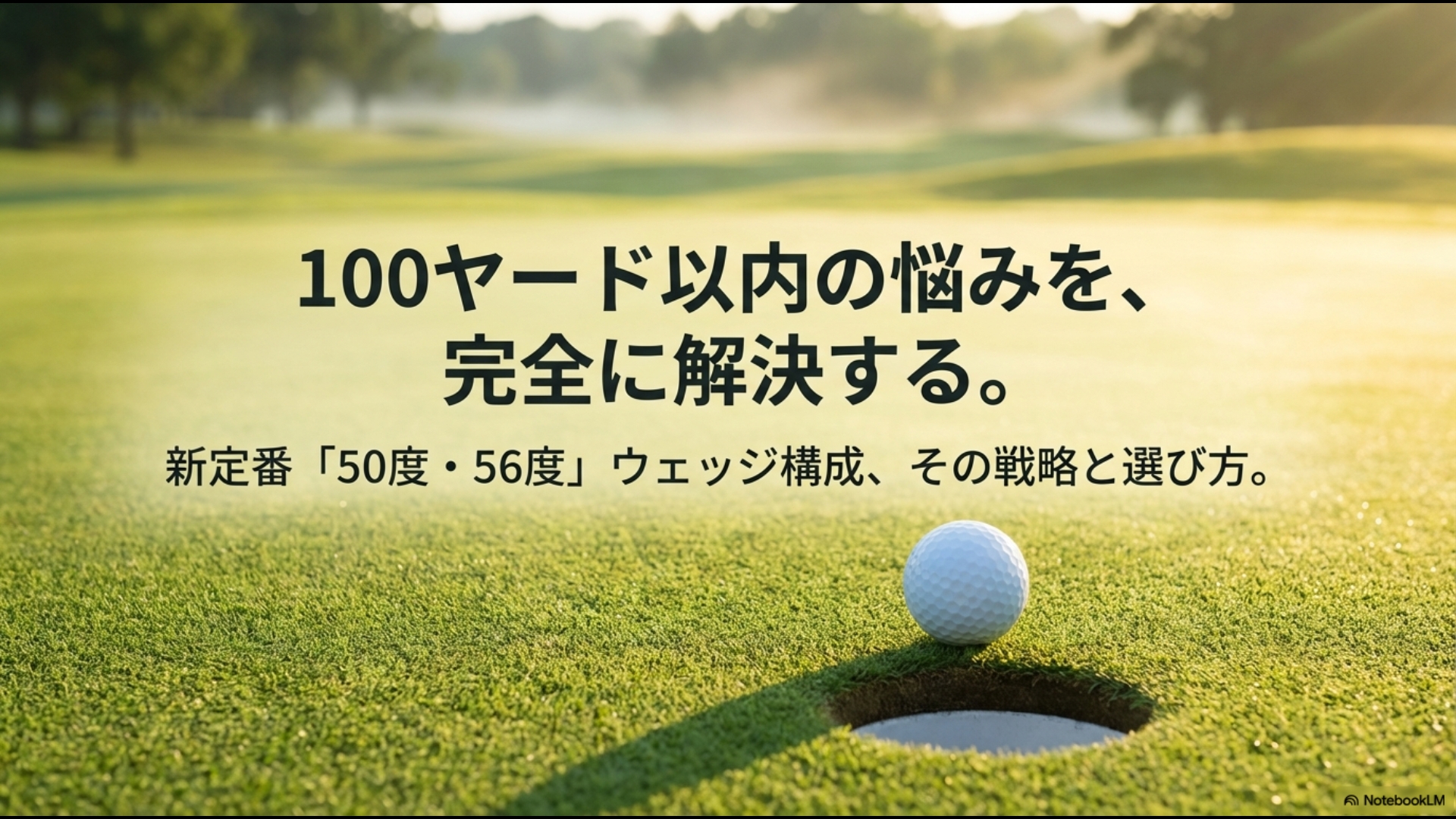 50度と56度ウェッジの2本構成による100ヤード以内攻略戦略のタイトル画像