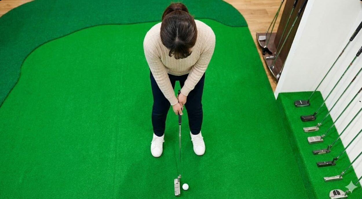 アドレスでボールが目の下にくる長さが正解