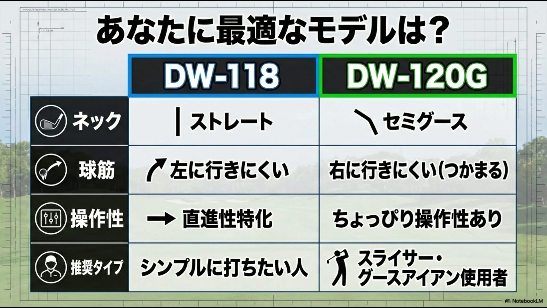 あなたに最適なモデルはどっち?DW-118とDW-120Gの性能・適正比較チャート