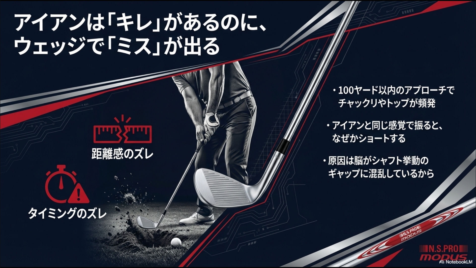 アイアンはキレがあるのにウェッジだけミスが出る原因と脳が感じるギャップについて