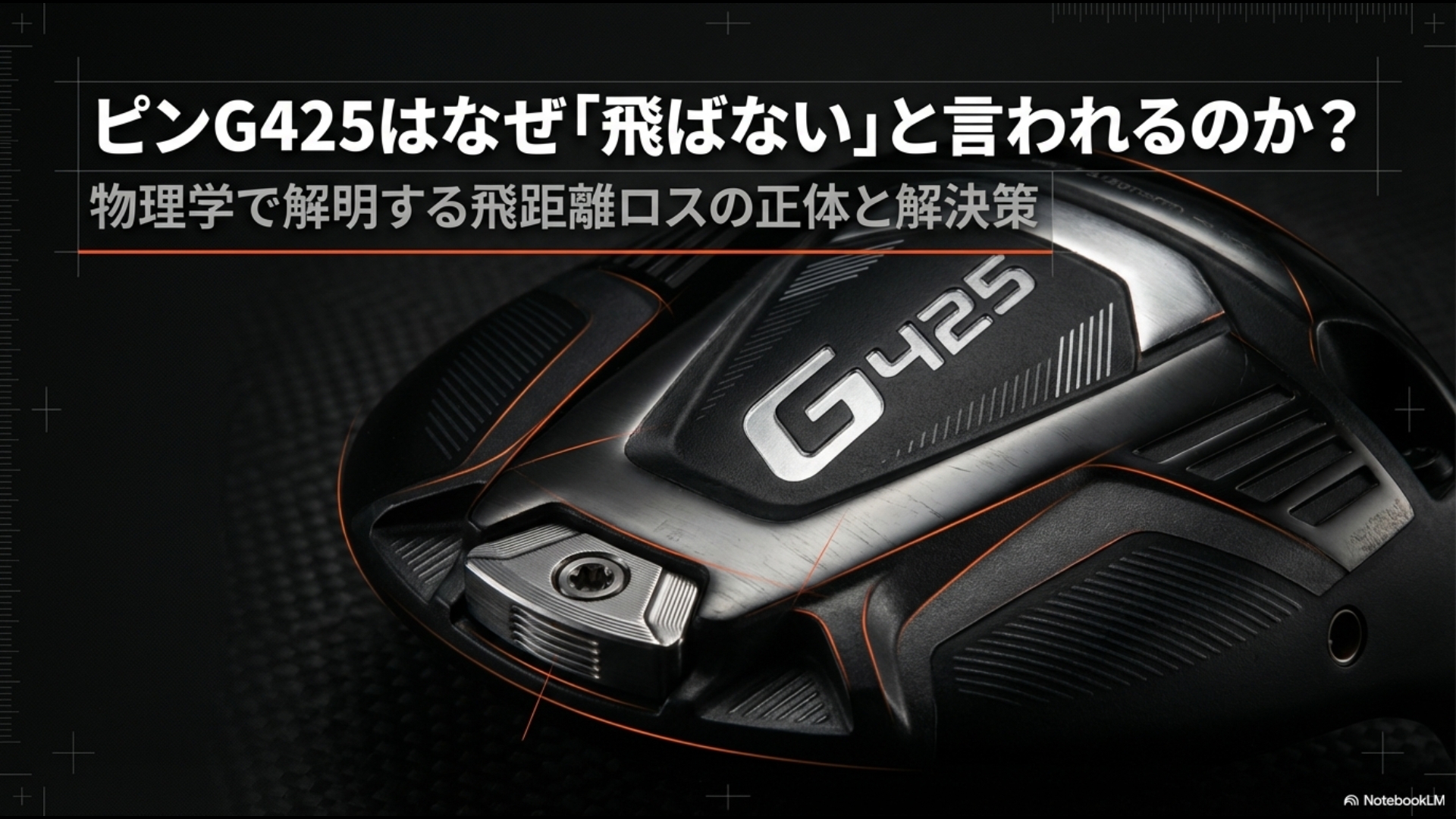 ピンG425ドライバーが飛ばないと言われる理由を物理学で解明する調査報告書の表紙画像