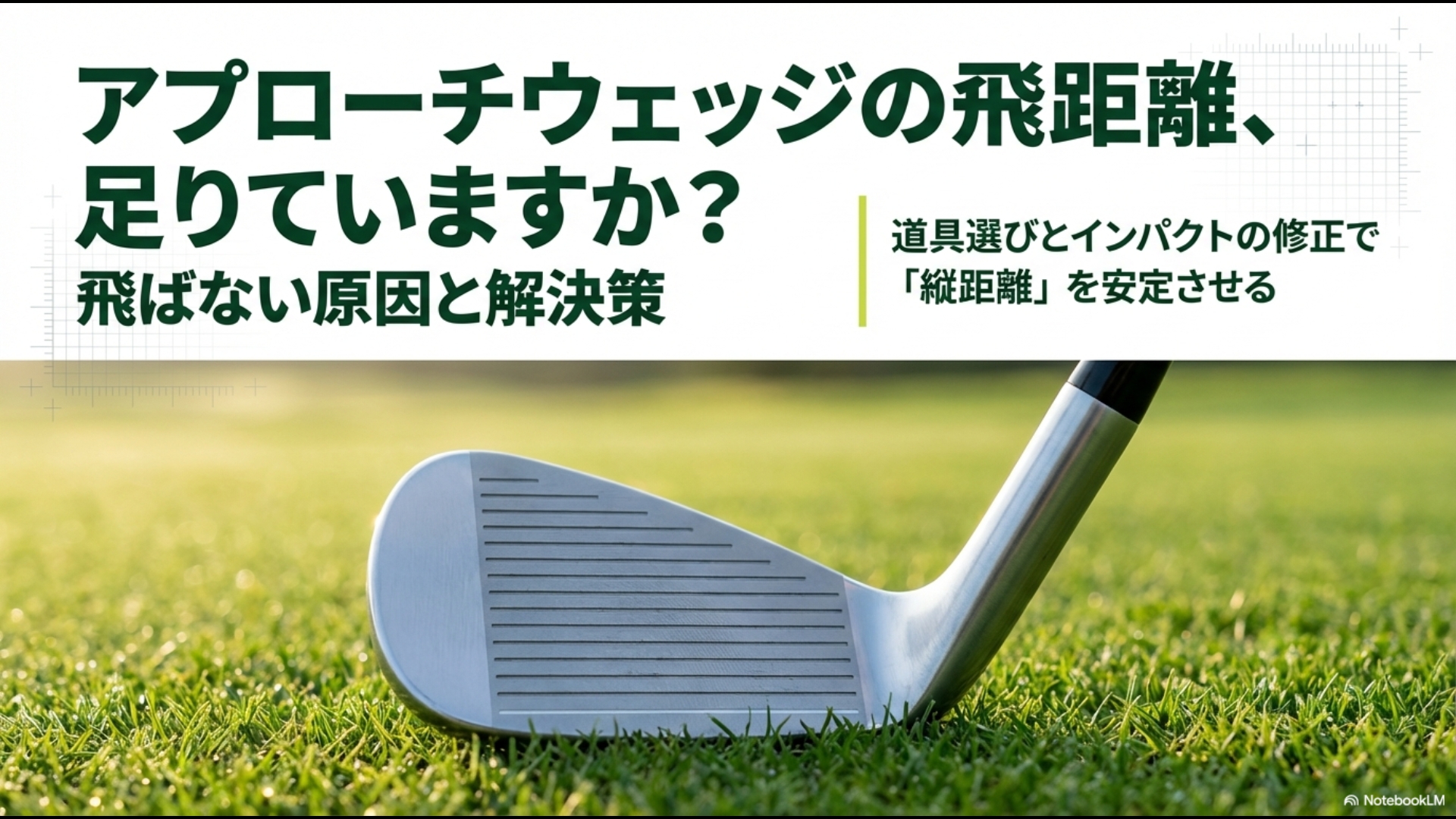 アプローチウェッジの飛距離目安と飛ばない原因・解決策を解説する記事のタイトル画像
