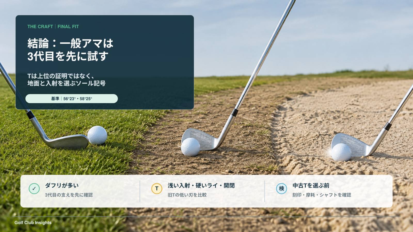 ダフリが多い人は3代目を先に試す最終判断